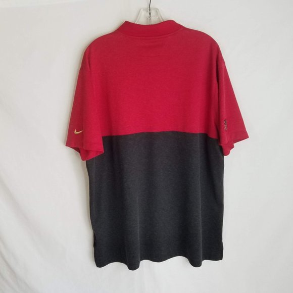 San Francisco 49ers Nike ONFIELD Dri Fit Polo Shirt Mens Size 2XL - Picture 7 of 8